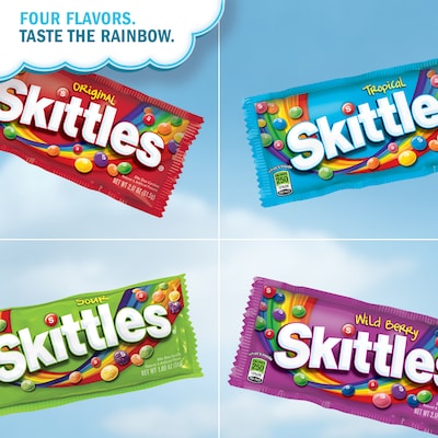 SKITTLES Tropical Candy Single Pack, 2.17 oz