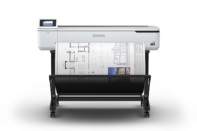 Epson SureColor T5170 Wireless 36 Large Format Inkjet Color Printer, White