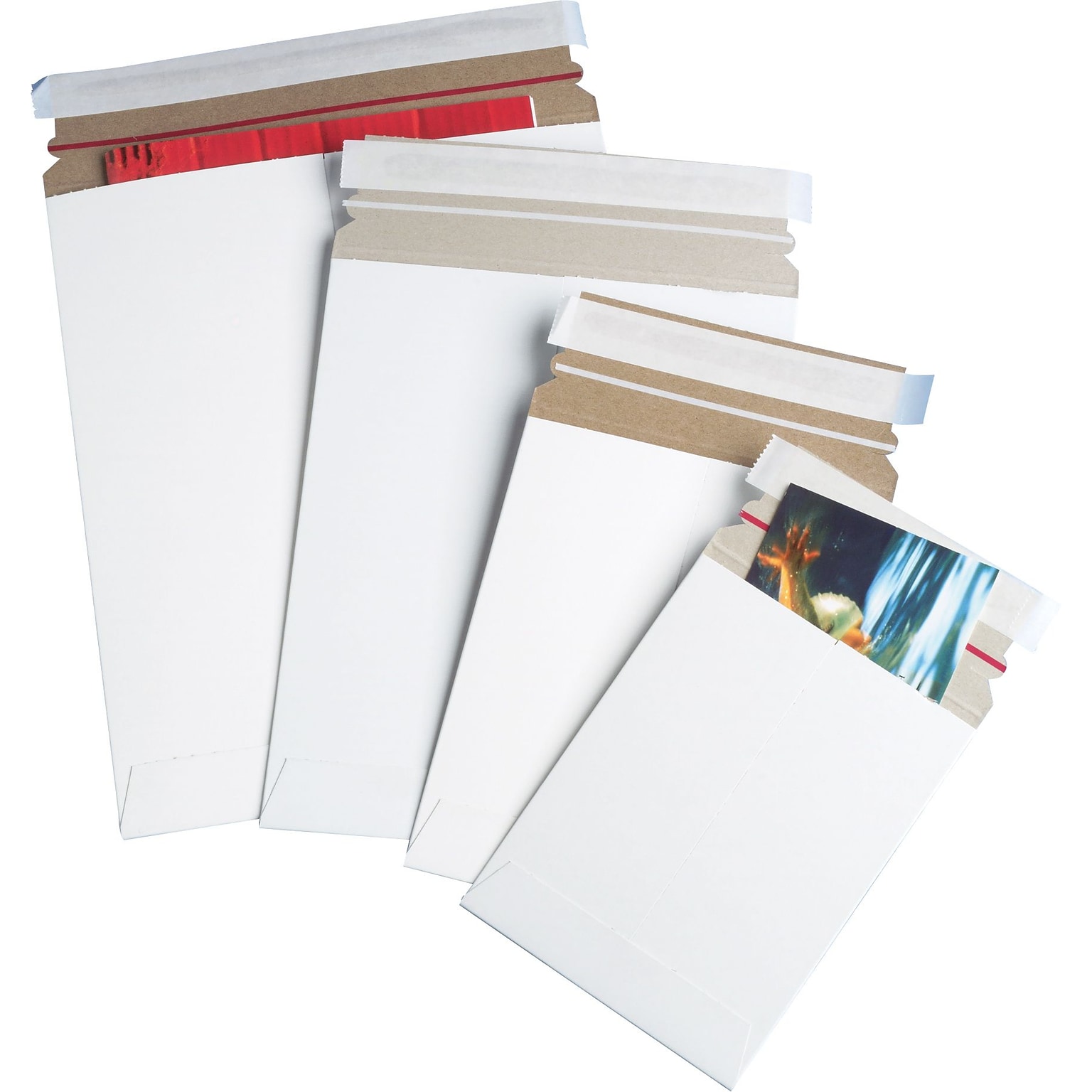 StayFlat Mailers, 7 x 9, White, 100/Case