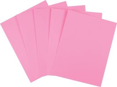 Staples® Brights Multipurpose Paper, 24 lbs., 8.5 x 11, Pink, 500/Ream (20106)