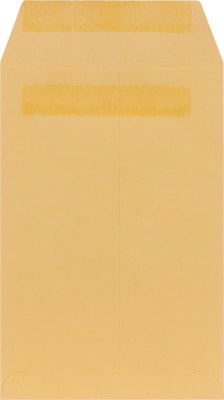 Staples Self-Sealing Kraft Catalog Envelopes, 6 x 9, Brown, 100/Box (381964/17061)