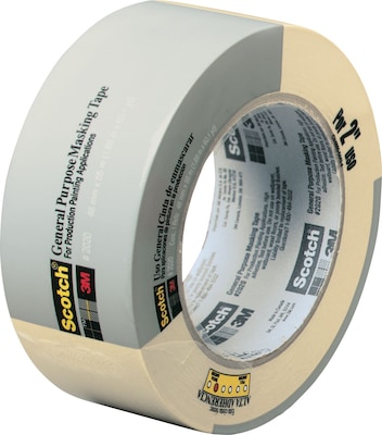 Scotch® Commercial-Grade Masking Tape for Production Painting, 1.88 x 60 yds (2020-48A-BK)