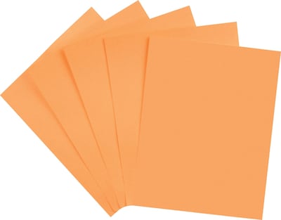 Staples® Brights Multipurpose Paper, 24 lbs., 8.5 x 11, Orange, 500/Ream (20108)