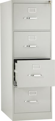HON 510 Series 4 Drawer Vertical File Cabinet, Legal, Light Gray, 25"D (H514CPQ)