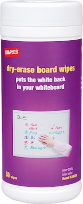 Whiteboard Dry-Erase Cleaning Wipes, 50/Pk