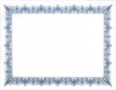 Geographics Achievement Certificates, 8.5 x 11, Blue/White, 25/Pack (GEO39087)
