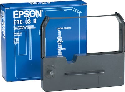 EPSON® ERC-03B Printer Ribbon for ERC-03/M-210V/M220/M-240, Black