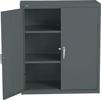 HON® Brigade® Steel Storage Cabinet, Assembled, 42Hx36Wx18D", Charcoal