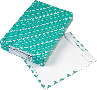 Quality Park Redi-Seal Open-End FCB Catalog Envelopes, 10 x 13, White, 100/Bx