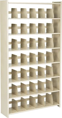 Tennsco™ 7-Tier Open Shelf Lateral File Cabinet, Sand, Legal (TNN128848PCSD)
