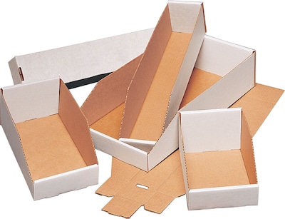 Flat Corrugated Boxes, 4 x 24 x 4-1/2, 50/Pack