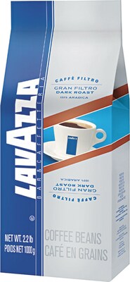 Lavazza® Gran Filtro Dark Roast Whole Bean Coffee, Regular, 2.2 lb./Pack (2440)