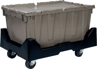 Quantum Storage Systems 18.75 Gallon Plastic Totes with Attached Lids (Qdc2420-12)