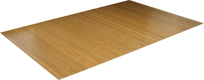 Anji Mountain Standard Bamboo Roll-Up Chairmat, Rectangular, 48"x72", Natural