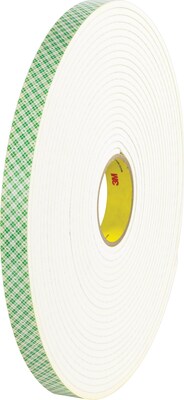 Scotch 4008 Double Sided Polyurethane Foam Tape 1 2 X36 Yds 1 8 Roll 1 Pack Quill Com