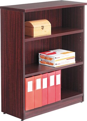Alera Valencia Series 3-Shelf 48H Bookcase Storage System, Mahogany (VA634432MY)