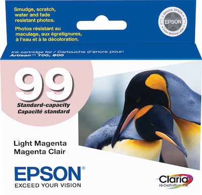 Epson T99 Light Magenta Standard Yield Ink Cartridge   (T099620-S)