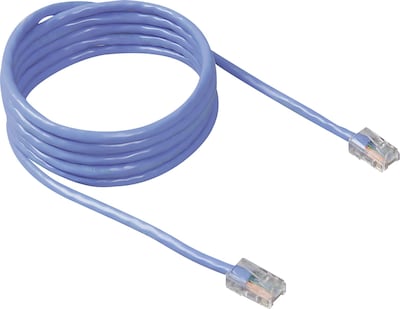 Belkin 3 Snagless CAT-5e, 10/100Base-T Patch Cables, Blue