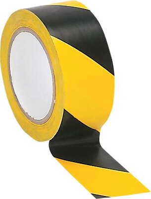 Tatco Hazard Marking Aisle Tape, 2 x 108 ft. Roll