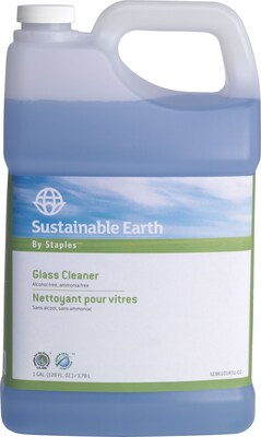 Sustainable Earth Glass Cleaner Refill, Ready To Use, 1 Gallon, 4/Ct |  Quill.com