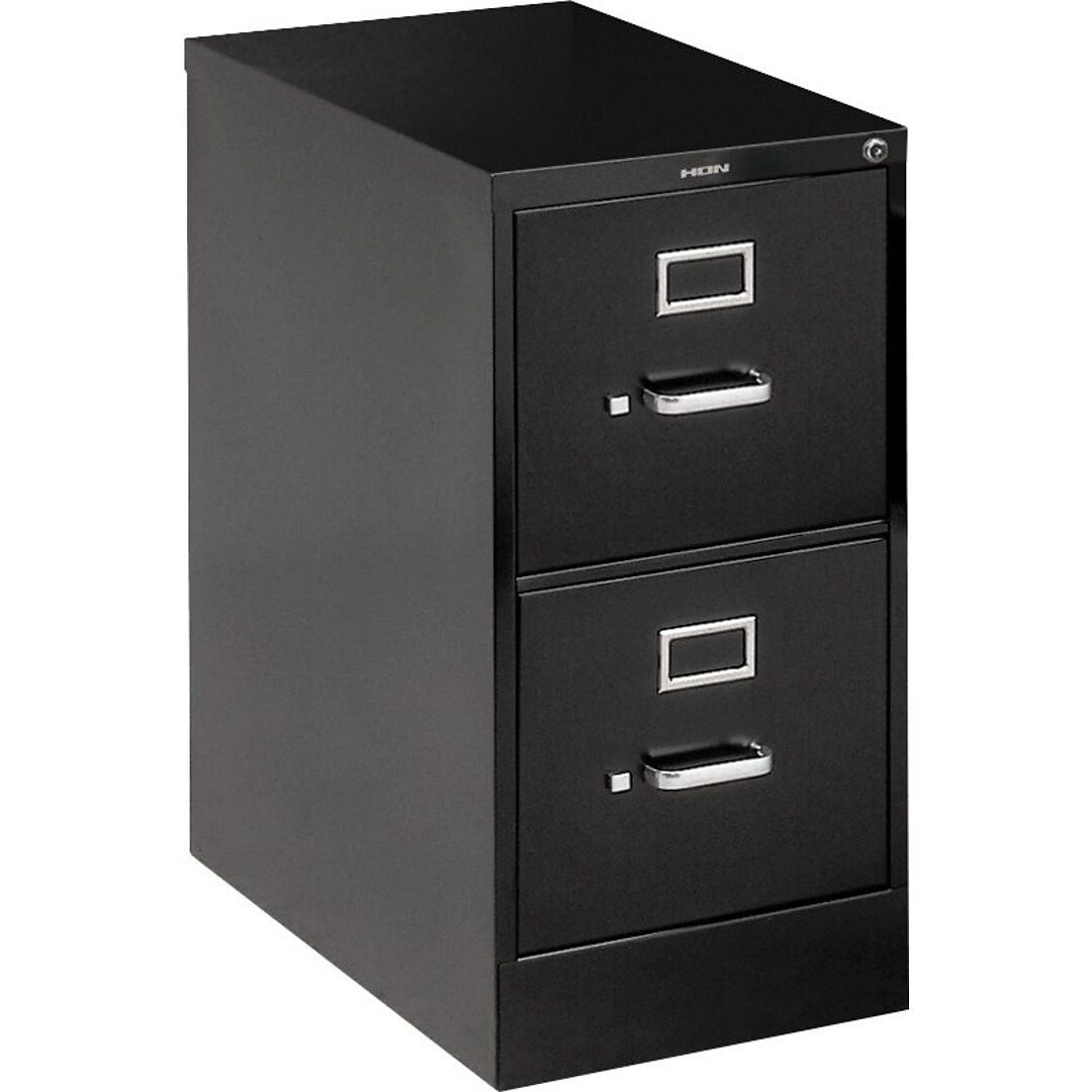 Hon 510 Series 2 Drawer Vertical File Cabinet Legal Black 25 D H512cpp Quill Com