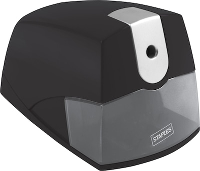 Staples® Desk Mate Light-Duty Electric Pencil Sharpener, Black (39668)