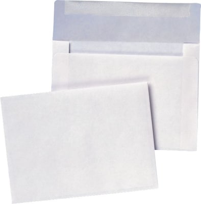 Quality Park Gummed Invitation Envelopes, 4 3/8 x 5 3/4, White 100/Box (QUA362170