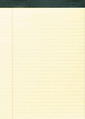 Roaring Spring Paper Products Recycled Legal Pad, 8 1/2 x 11 3/4, 40 Sheets/Pad, Canary