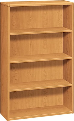 HON® 10700 Series Office Collection in Harvest, 4-Shelf Bookcase, 57-1/8"H