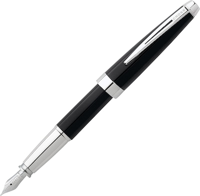 Cross® Aventura Fountain Pen Black/Chrome (AT0156S-1MS)