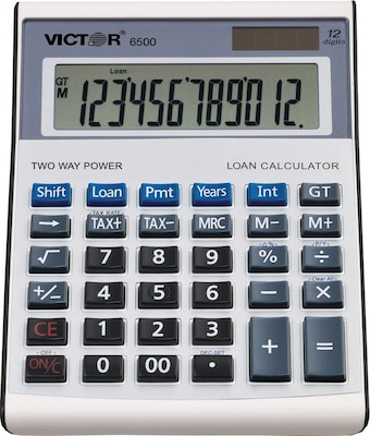 Victor Technology 6500 Executive Desktop Financial Calculator, With Loan Wizard