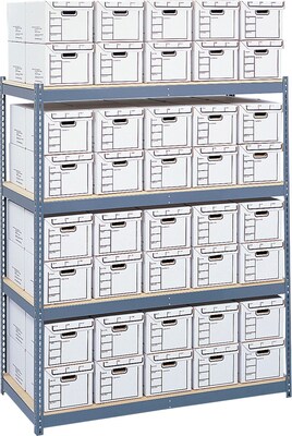 Safco 4-Shelves Steel Pack Archival Shelving, 69, Gray (5260)