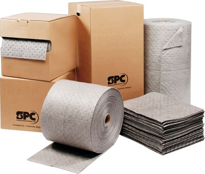 SPC® MRO Plus™ Sorbents, Pad, 15 x 19, 20.5 gal, Three Ply, 100/Carton