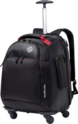 Samsonite MVS Spinner Backpack,  Black