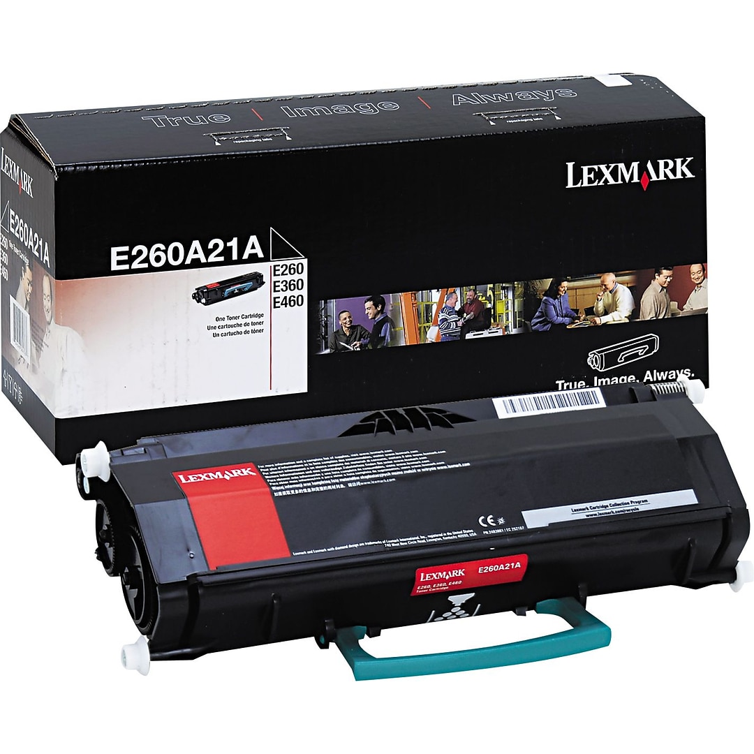 Lexmark E260A21A Black Standard Yield Toner Cartridge | Quill.com