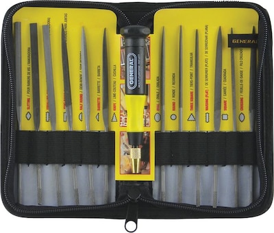 General® Tools 12 Pieces Swiss Pattern Needle File Set, 5-1/2