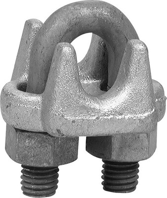 Campbell® Wire Rope Clip, 1000-G Series Wire Rope Clips, Forged Carbon Steel, 5/8"
