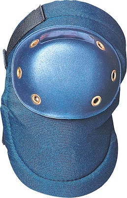 OccuNomix Plastic Cap Knee Pads, Plastic Cap Material, Adjustable Velcro, Blue