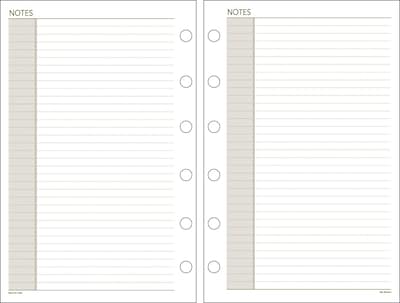 DayRunner 8.5 x  5.5 Personal Organizer Refills, White (011-200)