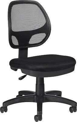 Offices to Go Armless Mesh Task Chair, Black (OTG11642B)