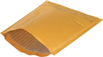 Quill Brand® 6" x 10" Kraft #0 Heat-Seal Bubble Mailers, 25/Case