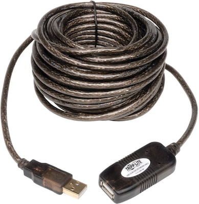 Tripp Lite U026-10M USB2.0 A/A Hi-Speed Active Extension/Repeater Cable;  33' | Quill.com
