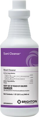 Brighton Professional™ Sani Cleanse Restroom Disinfectant Bowl Cleaner, Cherry Almond Scent, 32 Oz., 12/Ct (BPR305032-BCT)