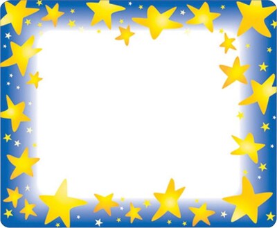Trend® Terrific Labels Star Brights Self-Adhesive Name Tags, 2.5 x 3, 36/Pack (T-68022)