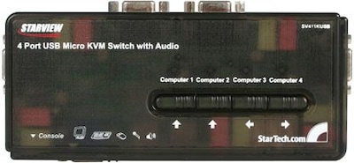 Startech SV411KUSB USB KVM Switch Kit With Audio And Cables; 4 Ports