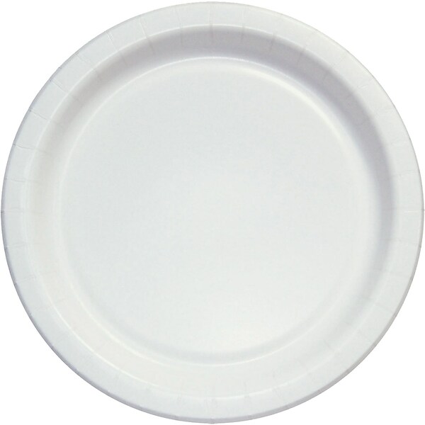 Dixie Clay Coated Paper Plates, 6 Dia, White, 100/Pack