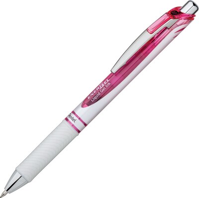 Pentel® EnerGel® Pearl Deluxe RTX Liquid Gel Ink Retractable Pens, Medium Point, Black Ink, Dozen (BL77PWP-A)