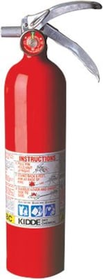 Kidde Rechargeable Dry Chemical Fire Extinguisher, 2.6 lbs. (408-468000)