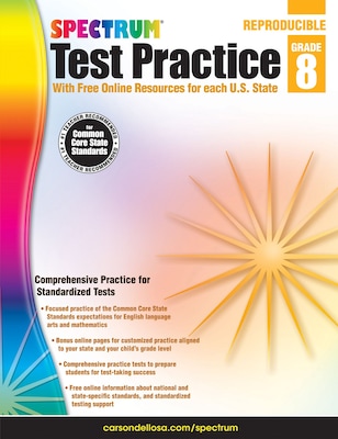 Spectrum Test Practice Workbook, Grade 8