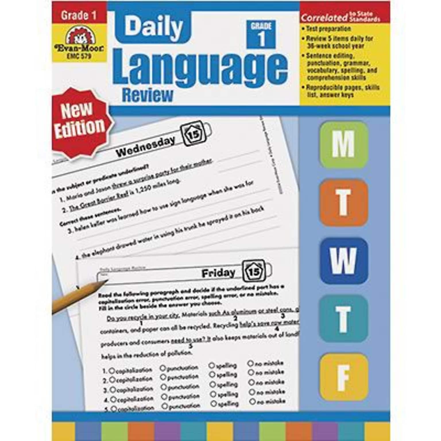 Grammar Skills, Evan-Moor® Daily Language Review Grade 1